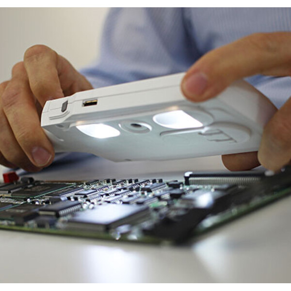 Vision Engineering Lupp CAMß digital handhållen förstoringsapparat, 4x-20x, LED, uppladdningsbart batteri
