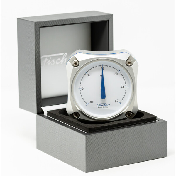 Fischer Väderstation Cockpit termometer Silver Edition