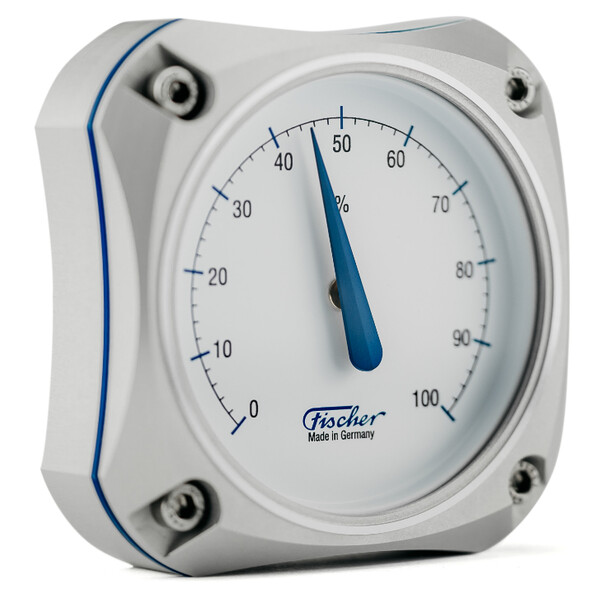 Fischer Väderstation Cockpit Hygrometer Silver Edition