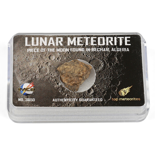 Top Meteorites Äkta månmeteorit Bechar Algeriet 1,25-1,75g
