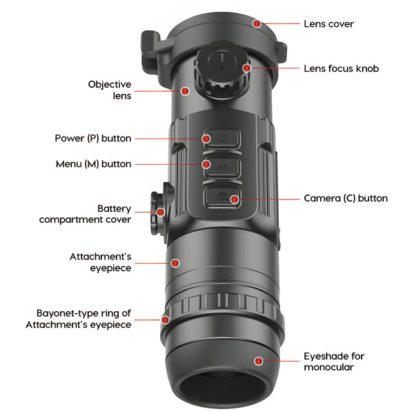 InfiRay värmekamera clip CH50w set