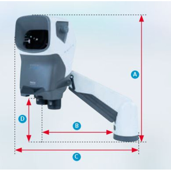 Vision Engineering Stereomikroskop MANTIS ERGO med "Verso universalstativ" (utan objektiv) SMR200