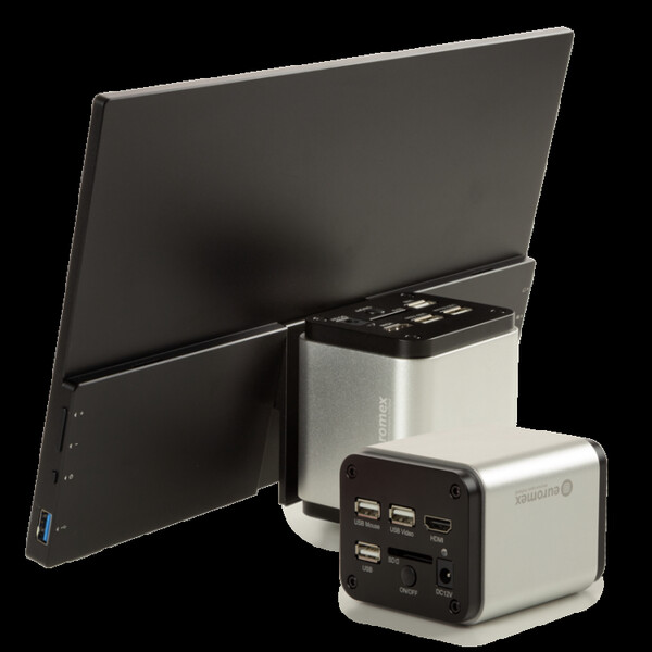 Euromex Kamera VC.3043 HDS, UHD, 8,3 MP, 1/1,8 tum, 4K-färgsensor, 13 tums pekskärm, 30fps HDMI, 20fps USB