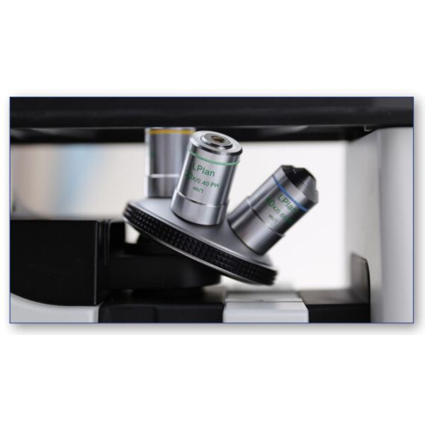 Optika Invert mikroskop IM-300, trino, PH, 100-400x, IOS LWD W-PLAN PH, N.A. 0.3, X-LED8
