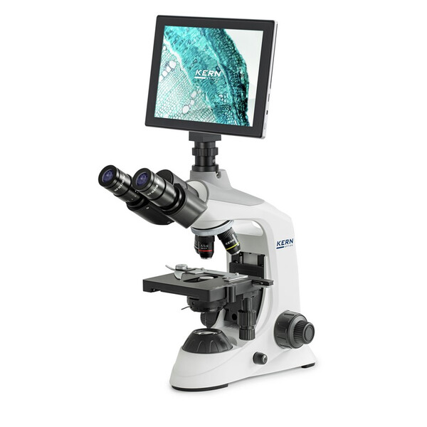 Kern Digitalmikroskop-set, OBE 134T241, digital, 1,25 Kondensor, fast, USB 2.0, 40-1000x, 3W LED, 5 MP, Tablet