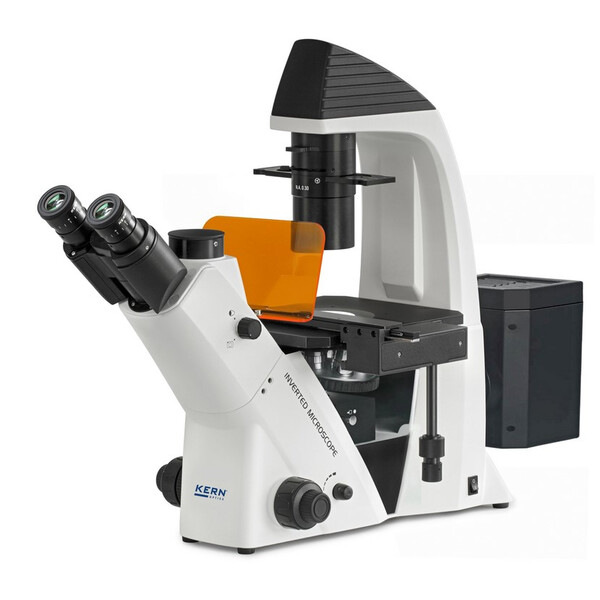 Kern Invert mikroskop OCM 167, FL, PH, trino, N.A.0,3 kondensor fast, 10x-40x, Al, DL, 5W LED