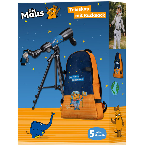 DieMaus Teleskop AC 50/350 med ryggsäck