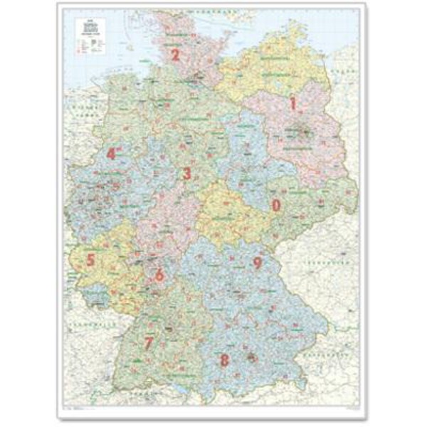Bacher Verlag Organisationskarta Tyskland stor