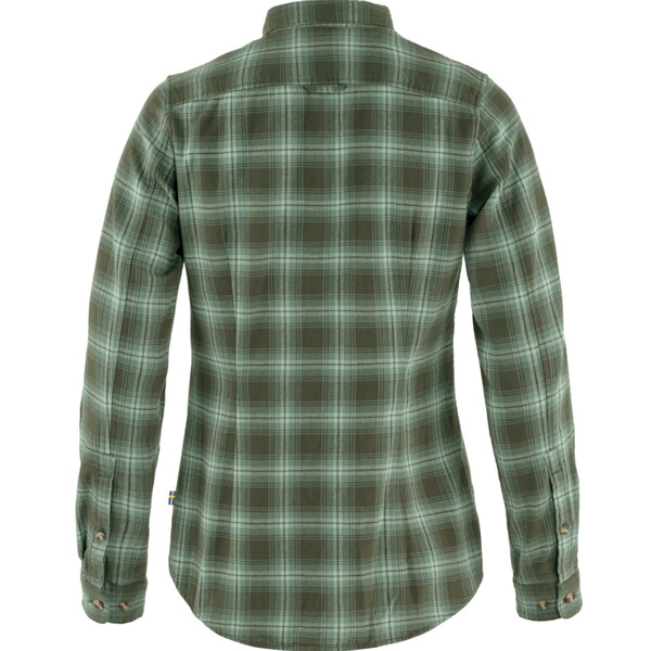 Fjällräven Övik Flanellskjorta W, 662-614 Deep Forest-Patina Green, M
