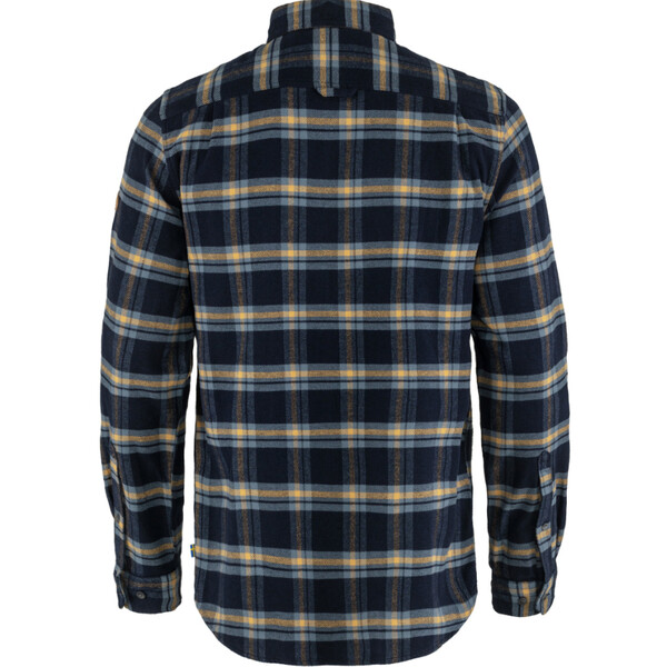 Fjällräven Övik Heavy Flannel Shirt M, 555-232 Dark Navy-Buckwheat Brown, S