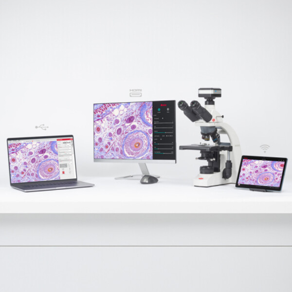 Motic kamera 4000X, färg, 8MP, CMOS, 1/2,8, WiFi & USB, 1,45 µm