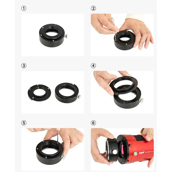 ZWO M54 Adapter för filterlåda