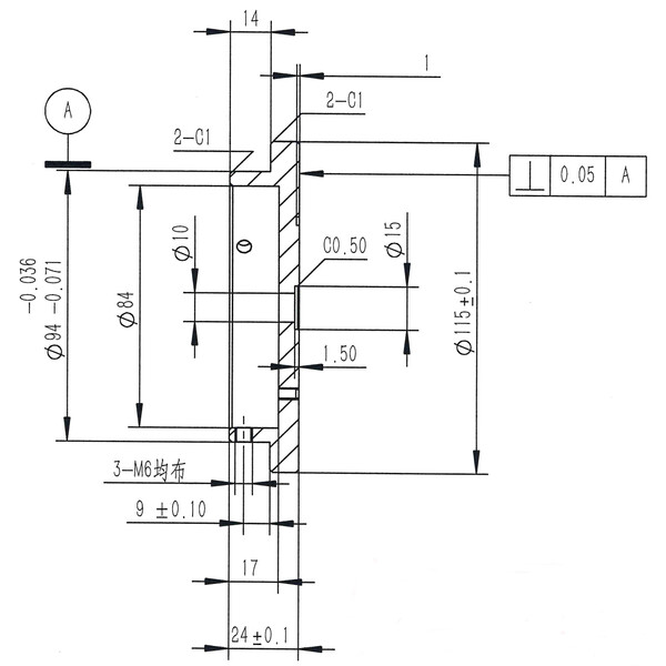 Omegon 3/8''-fotogängad adapter för Pro pelare