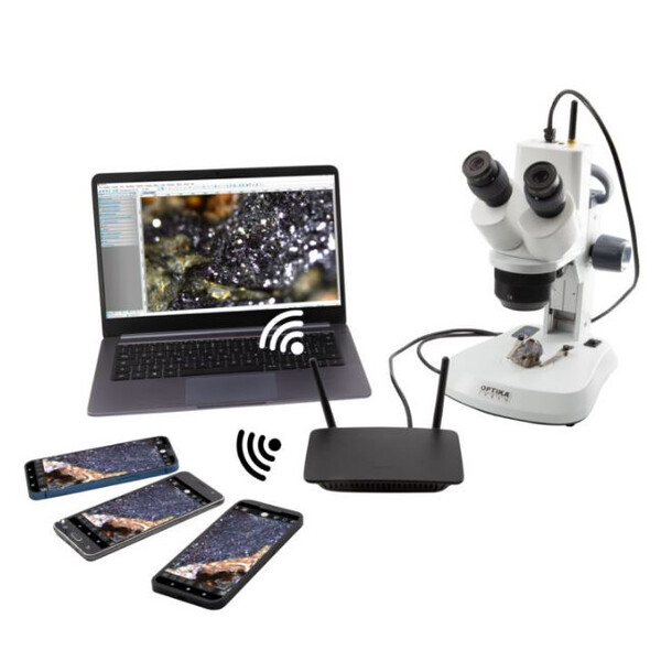 Optika Mikroskop , SFX DigitalDigital WI-FI ,10x 20x 40x, LED, infallande och Transmitterat ljus