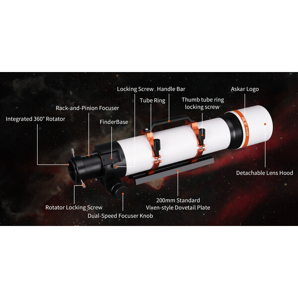 Askar Apokromatisk refraktor AP 80/560 F7 80ED