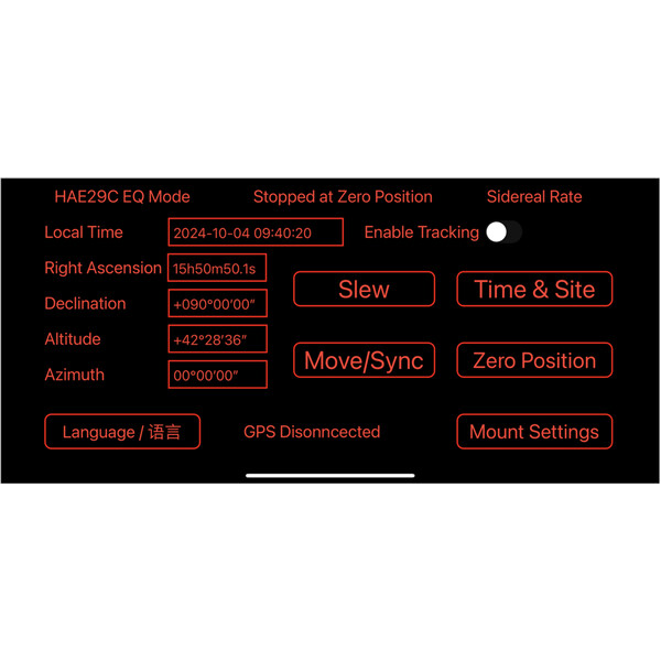 iOptron Montering HAE29C-EC AZ/EQ dual SWG