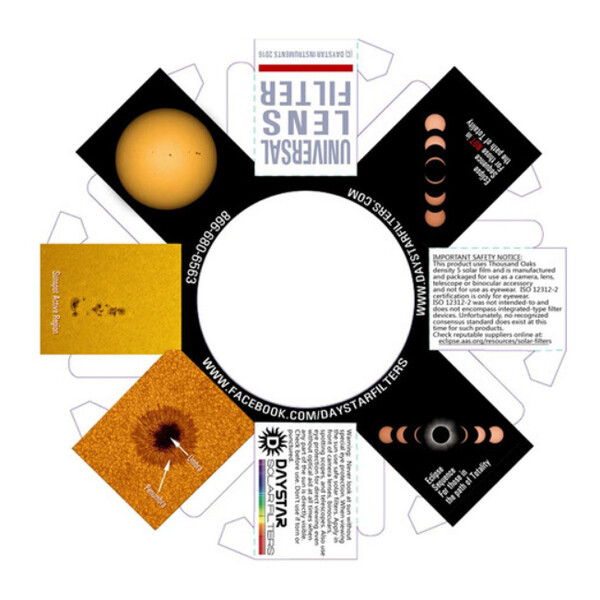 DayStar Solfilter White-Light Universal Lens (50-69 mm)