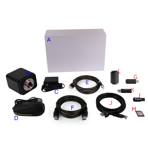 ToupTek -kamera ToupCam X8CAM4K 16MPA, färg, CMOS, 1/1,1", 2,4 µm, 60 fps, 16 MP, HDMI/LAN/USB