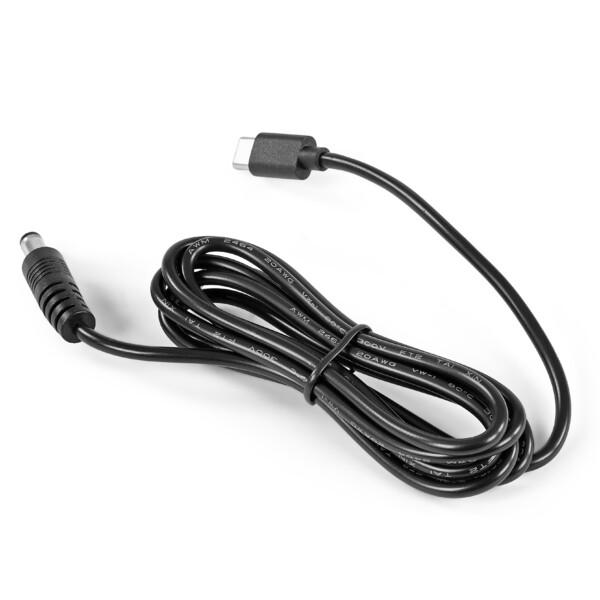 Omegon Kabel Adapter USB-C – 12 V 5,5–2,1 mm