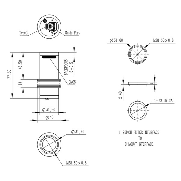 QHY Kamera 5III585M Mono
