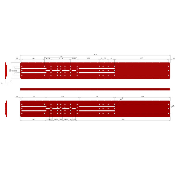PrimaLuceLab Prismskena PLUS Losmandy-stil 915 mm