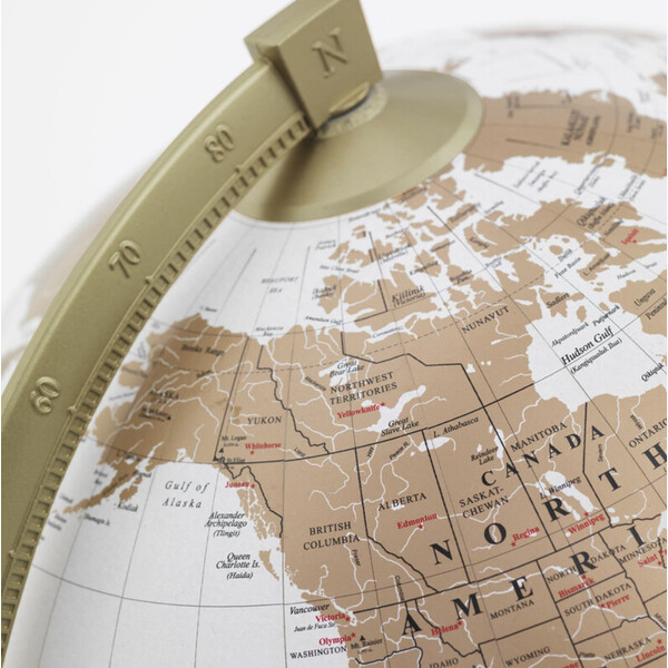 Zoffoli living Glob James Cook Guld/Vit 33 cm