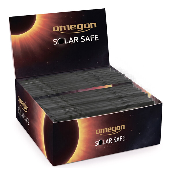 Omegon Solförmörkelseglasögon Sofi Solar Safe i display med 50 stycken