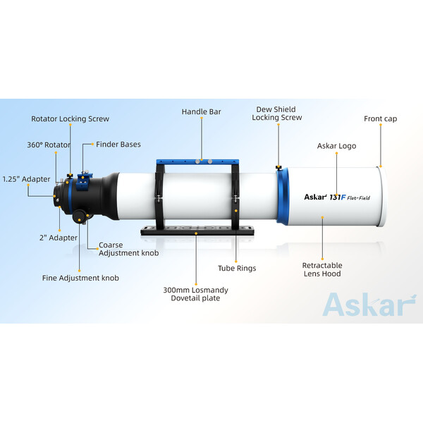Askar Apokromatisk refraktor AP 131/983 131F Flatfield