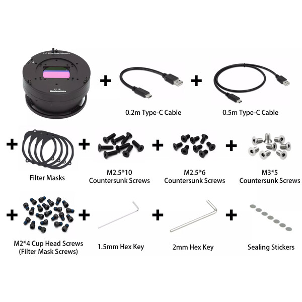 Wanderer Astro Filterhjul Cube för Celestron RASA 1100 och 3600