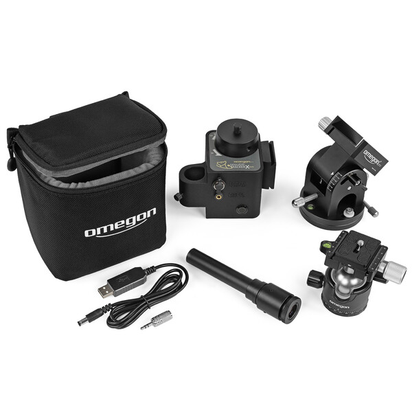 Omegon Montering Segugio Tracker-set med kulhuvuden, Deluxe-polar wedge och polsökare