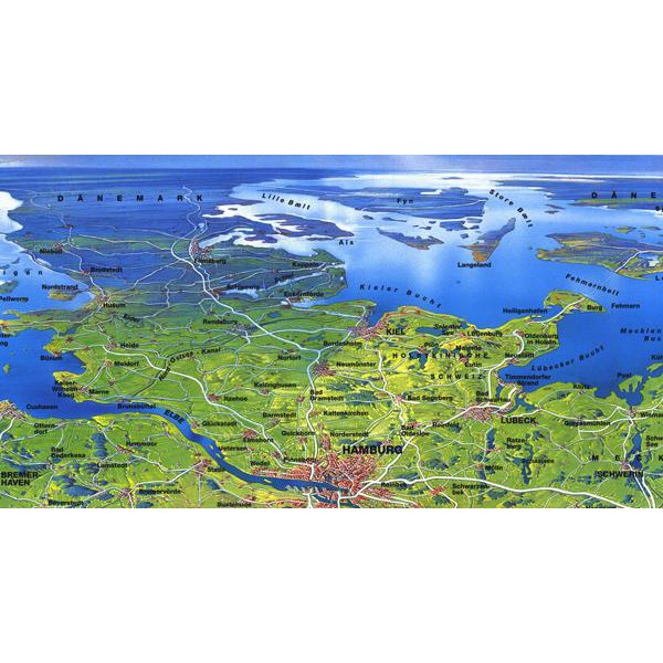 Bacher Verlag Karta Original Mair Stort Tyskland