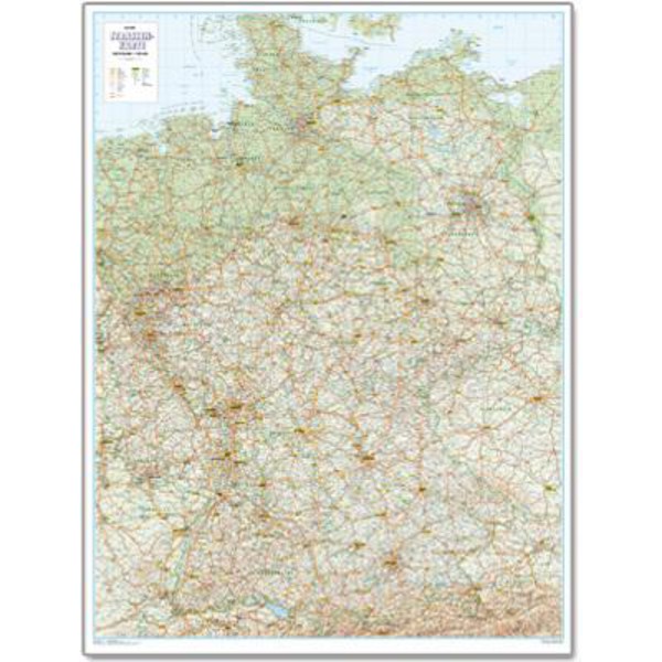 Bacher Verlag Vägkarta över Tyskland 1:500.000