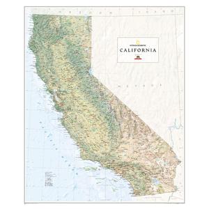 National Geographic Regionkarta California