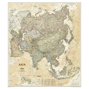 National Geographic Kontinentkarta Asien (96 x 86 cm)