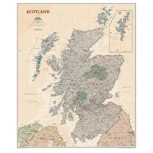 National Geographic Karta Skottland