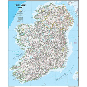 National Geographic Karta Irland (76 x 91 cm)
