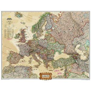 National Geographic Kontinentkarta Antik karta över Europa, politisk, stor