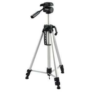 Omegon Aluminium-trebensstativ med tiltbart huvud, silver