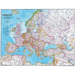 National Geographic Kontinentkarta Europa politiskt stor