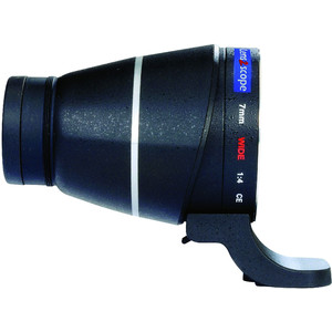 Lens2scope 7mm Wide , för Nikon F, svart, rak vy
