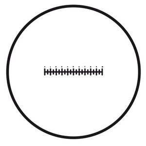 Motic trådkorsskala (10 mm i 100 delar), (Ø25 mm)