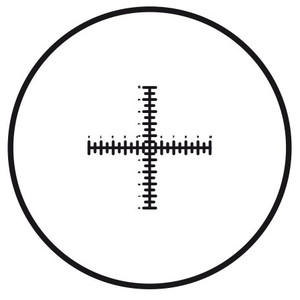 Motic trådkors med dubbel skalning (10mm i 100 delar), (Ø25mm)