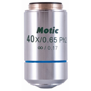 Motic CCIS Plan akromat. Fasobjektiv negativt EC-H PLPH 40x/0.65 (fjäder) (AA=0.5mm)