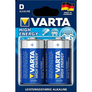 Varta Mono (D) batterier "High Energy" förpackning med 2 st