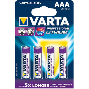 Varta Micro (AAA) litiumbatteri Professional 4-pack