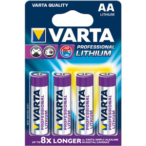 Varta Mignon (AA) litiumbatteri Professional 4-pack