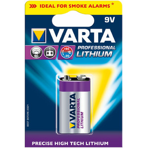 Varta 9 Volt block Litium Professionell