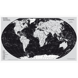 Stiefel Världskarta silverutgåva