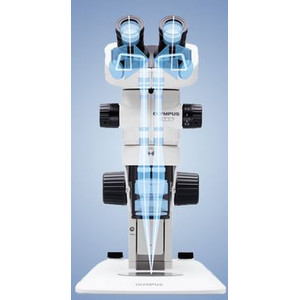Evident Olympus Zoom-stereomikroskop Olympus SZX7 Transmitterat ljus, trino, achro, 1x, LED
