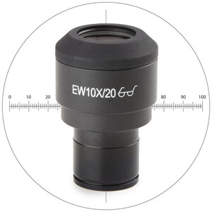 Euromex Okular för mätning IS.6010-CM, WF10x/20 mm, 10/100 microm., crosshair, Ø 23.2 mm (iScope)